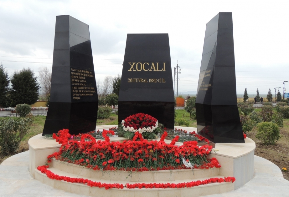 Horadiz : inauguration d’un monument érigé à la mémoire des victimes du génocide de Khodjaly