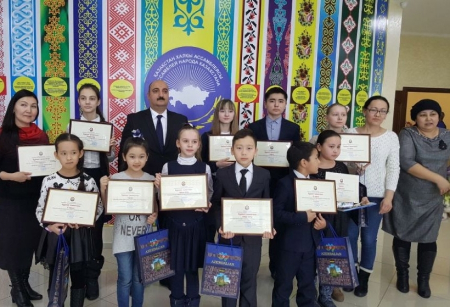 Qərbi Qazaxıstan vilayətində təşkil olunmuş “Uşaqlar müharibəyə qarşı” rəsm müsabiqəsi yekunlaşıb VİDEO