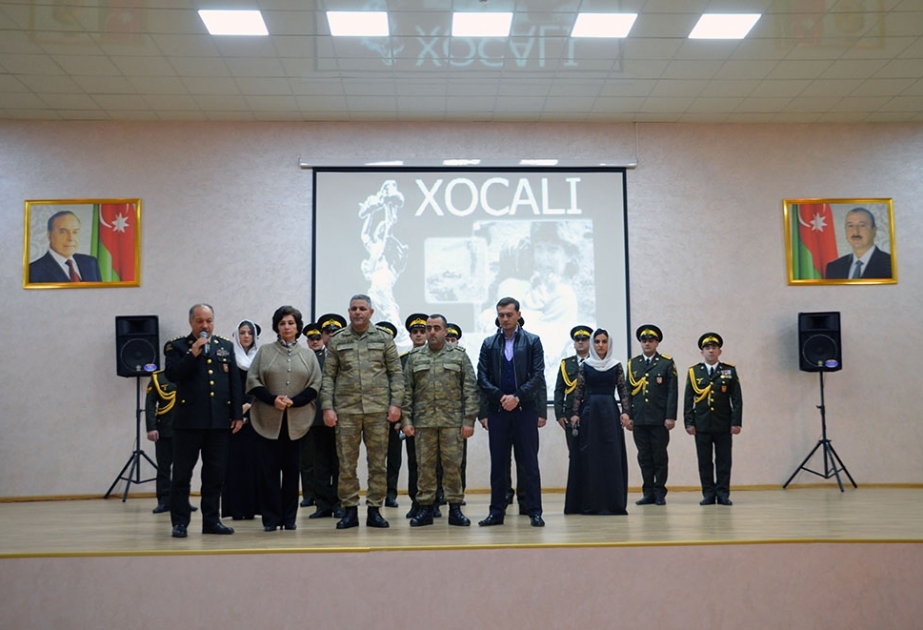 Hərbi hissədə Xocalı faciəsi anılıb