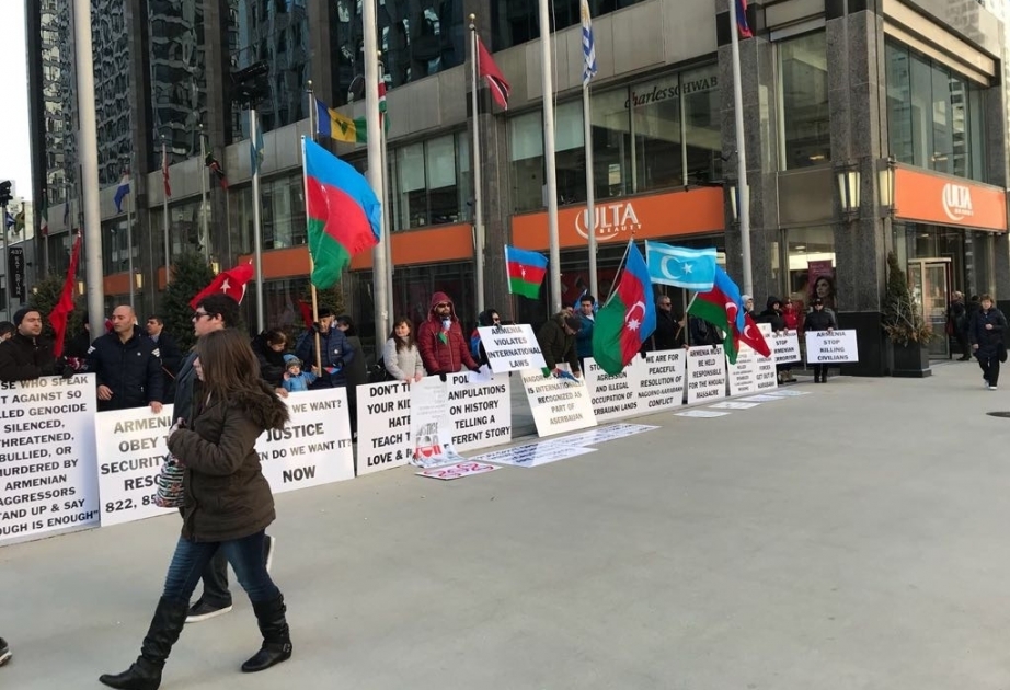 Une action de protestation organisée à Chicago à l’occasion du 26e anniversaire du génocide de Khodjaly