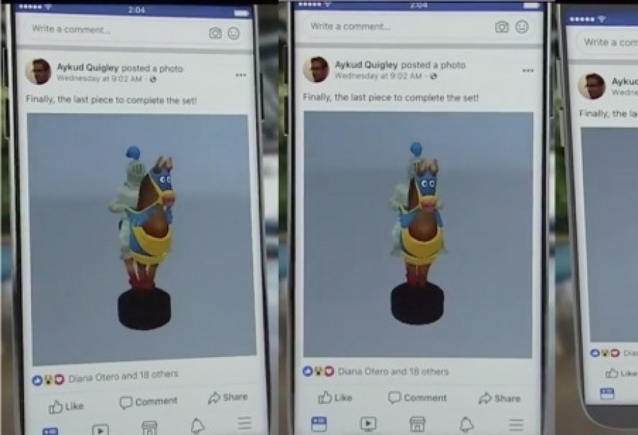 В Facebook появилась возможность делать 3D-посты