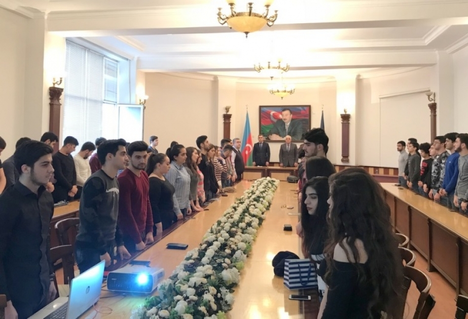 Əcnəbi tələbələr Xocalı soyqırımını insanlığa qarşı cinayət adlandırıblar