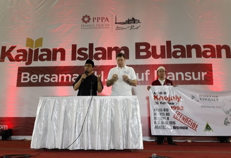 Minlərlə indoneziyalı Xocalı soyqırımı barədə məlumatlandırılıb