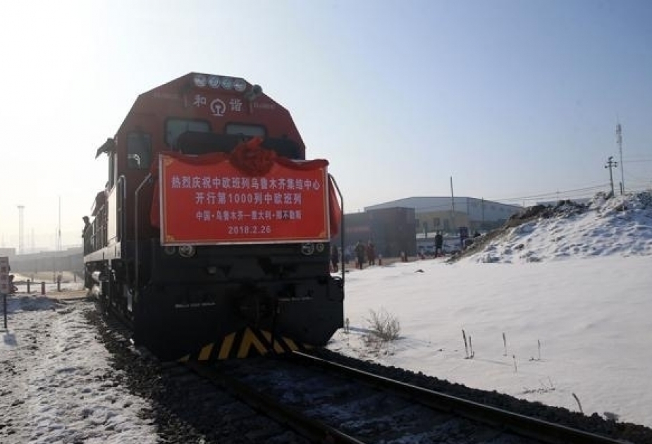 Отправленный из Китая в Италию поезд проследует по железной дороге Баку-Тбилиси-Карс