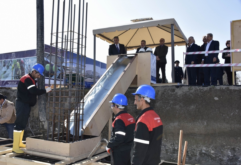 Tərtər Olimpiya İdman Kompleksinin təməli qoyulub