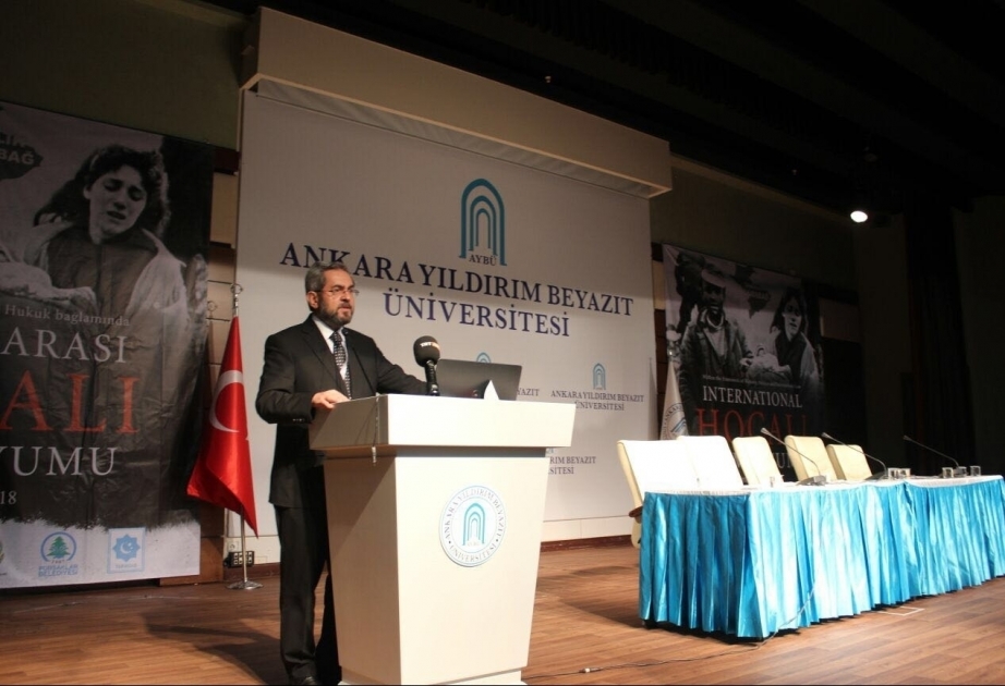 Yıldırım Bəyazid Universitetində Xocalı soyqırımının ildönümü ilə bağlı beynəlxalq simpozium keçirilib VİDEO