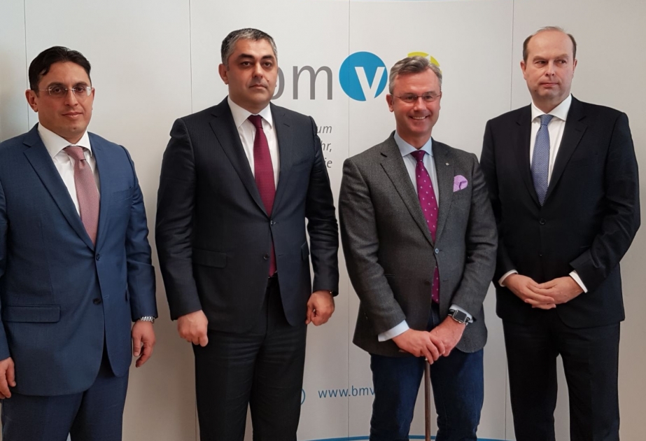 Nazir Norbert Hofer: Avstriya Azərbaycanda həyata keçirilən nəqliyyat və İKT layihələrinə xüsusi maraq göstərir