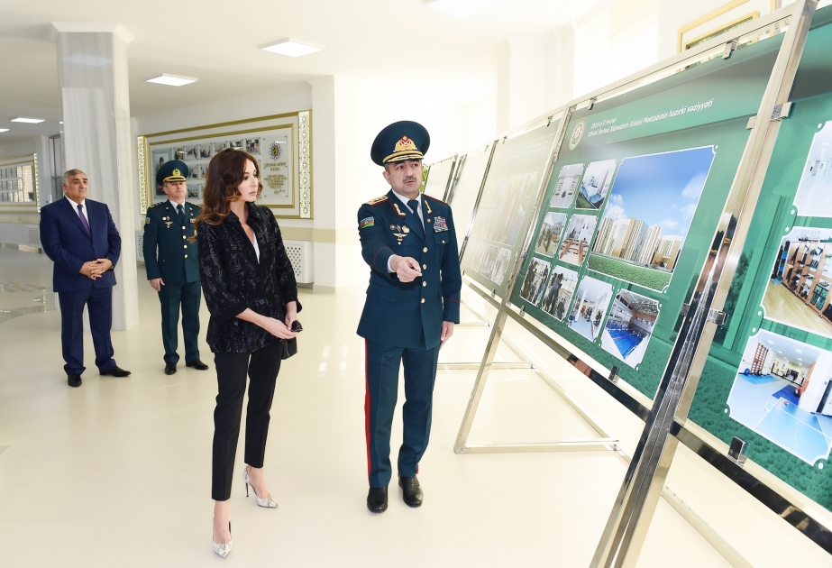 Erste Vizepräsidentin Mehriban Aliyeva weiht neues Gebäude für Sonderschule des Staatsgrenzschutzdienstes ein