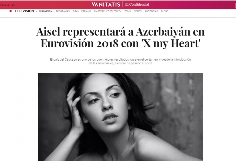 İspaniya mətbuatı Azərbaycanın “Avroviziya 2018” iştirakçısından yazır