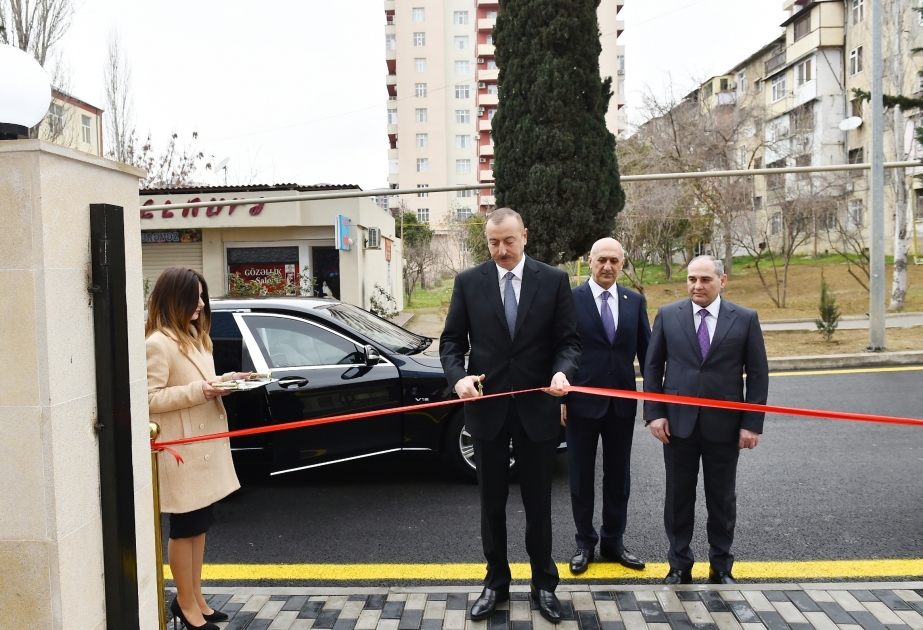 Staatspräsident Ilham Aliyev weiht neues Gebäude des Amts für Statistik Baku ein VIDEO