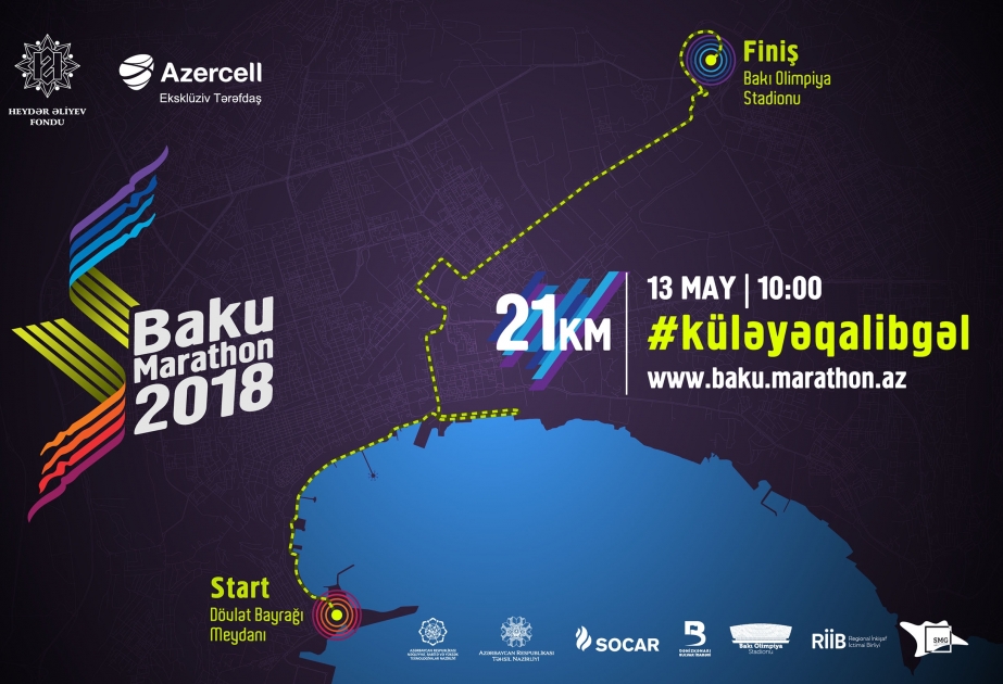 Heydər Əliyev Fondunun təşəbbüsü ilə “Bakı Marafonu-2018” keçiriləcək