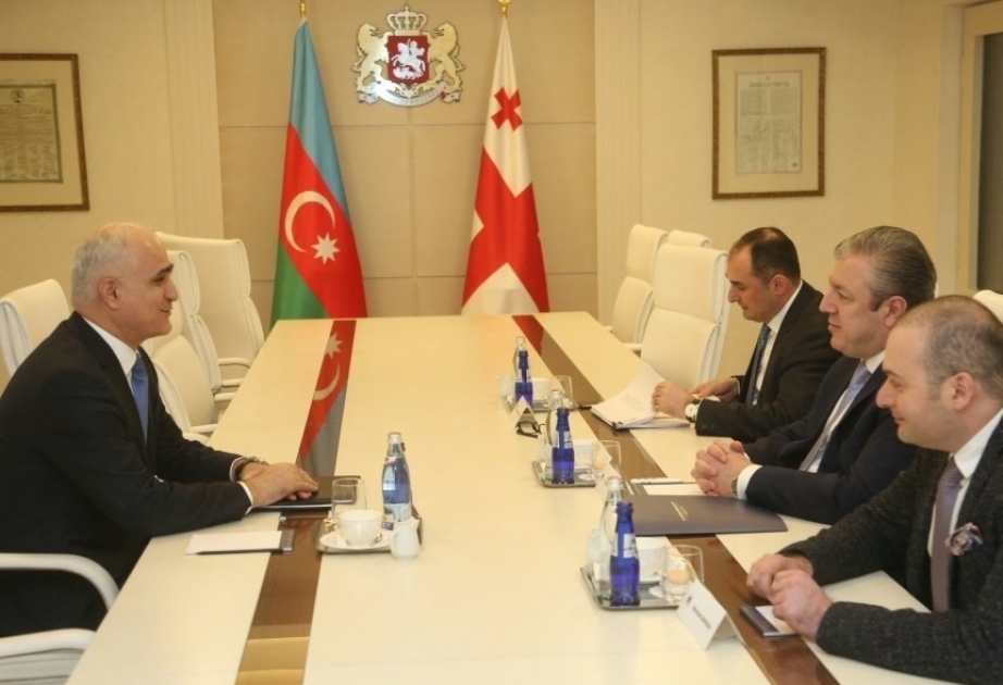 阿塞拜疆代表团会见格鲁吉亚总理