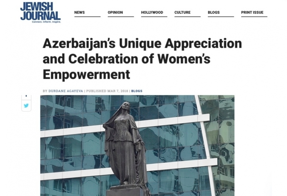 Jewish Journal: Azerbaijan’s unique appreciation and celebration of women’s empowerment