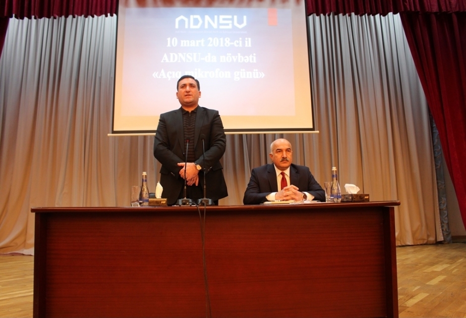 ADNSU-da növbəti “Açıq mikrofon”