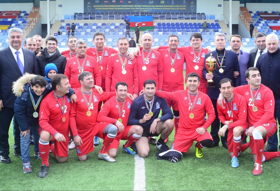 Azərbaycanın parlament futbol komandası beynəlxalq turnirin qalibi olub