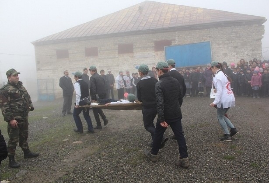 İsmayıllıda ilk yardıma dair simulyasiya tədbiri keçirilib