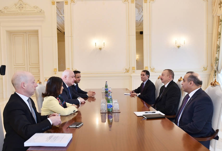 伊利哈姆·阿利耶夫总统接见欧安组织议会大会主席率领的代表团