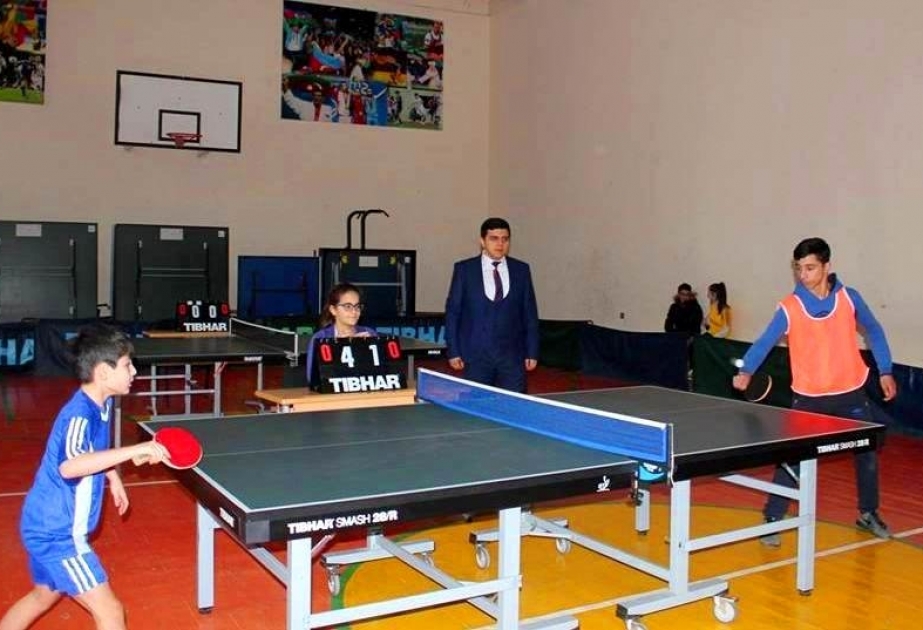 Stolüstü tennis üzrə yarışın qalibləri mükafatlandırılıblar
