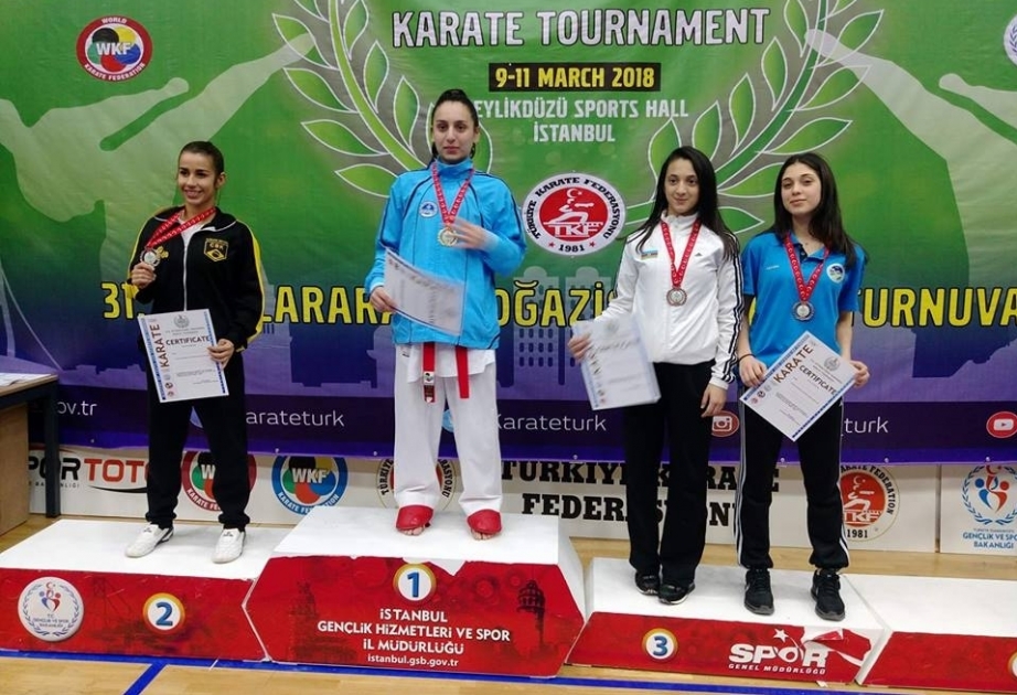 Junior Azerbaijani karate fighters win three medals at international tournaments