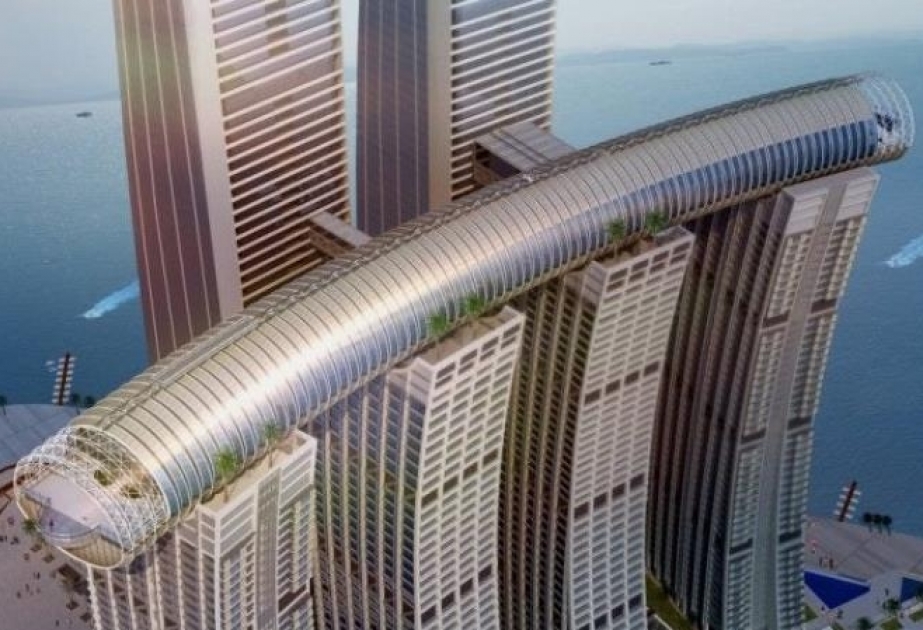 Çində dünya möcüzəsi sayılan “horizontal göydələn” tikilir