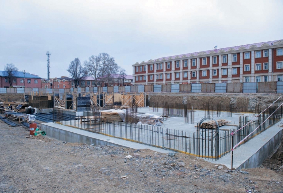 Naxçıvan şəhərində quruculuq işləri davam etdirilir