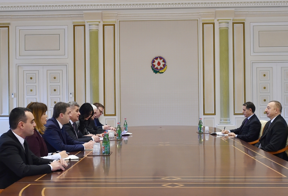 President Ilham Aliyev received delegation led by president of Montenegrin Parliament VIDEO