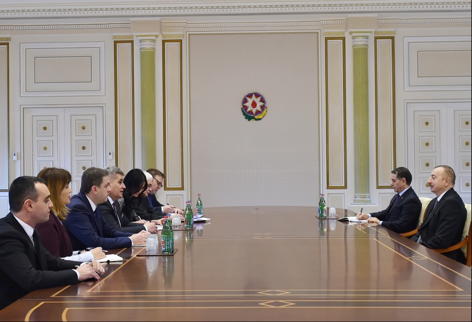 Le président azerbaïdjanais a reçu une délégation monténégrine VIDEO