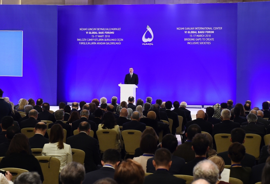 Le VIe Forum global de Bakou entame ses travaux Le président azerbaïdjanais Ilham Aliyev participe à l’ouverture du Forum