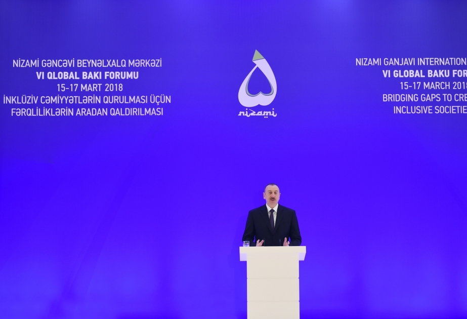 VI Qlobal Bakı Forumu işə başlayıb  Azərbaycan Prezidenti İlham Əliyev Forumun açılışında iştirak edib YENİLƏNİB 3