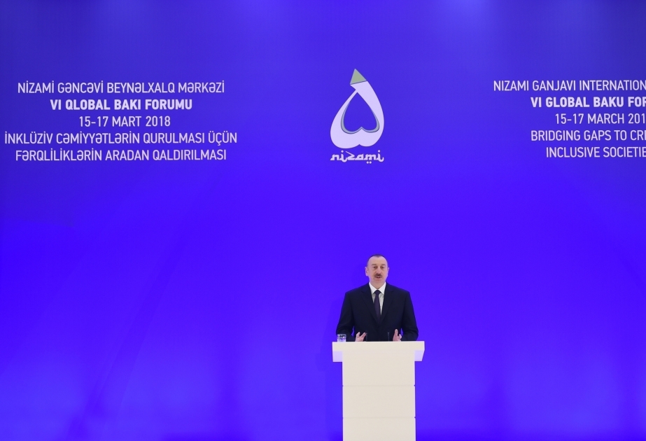 Начал работу VI Глобальный Бакинский форум Президент Азербайджана Ильхам Алиев принял участие в открытии Форума ОБНОВЛЕНО 2
