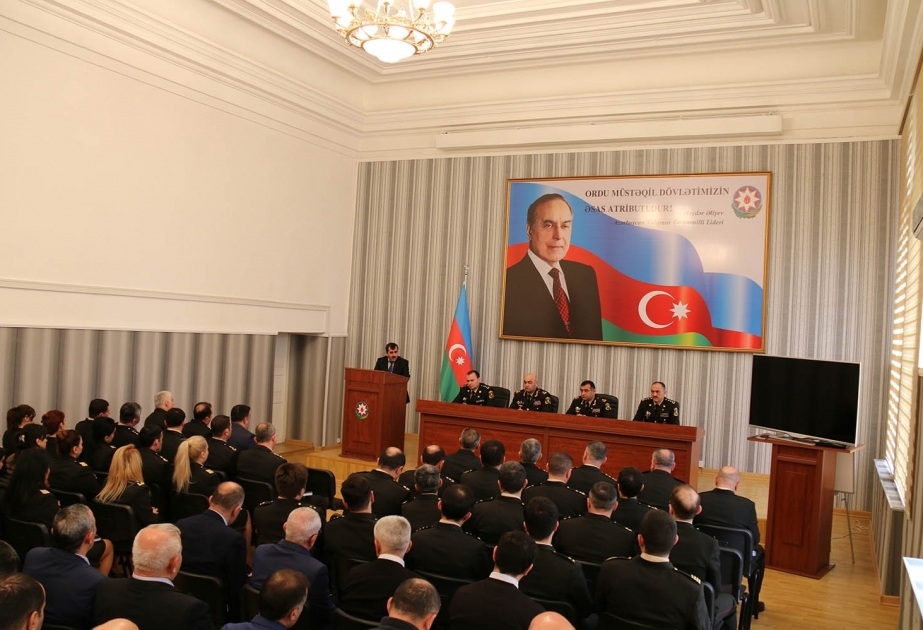 Səfərbərlik və Hərbi Xidmətə Çağırış üzrə Dövlət Xidmətində Azərbaycan Xalq Cümhuriyyəti ilə bağlı tədbir keçirilib