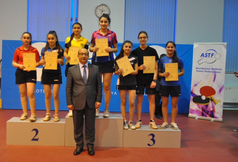 Stolüstü tennis üzrə Azərbaycan birinciliyinin qalibləri müəyyənləşib