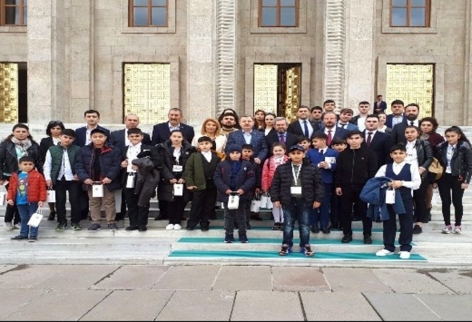 Azərbaycanlı şəhid övladları Türkiyə parlamentində olublar