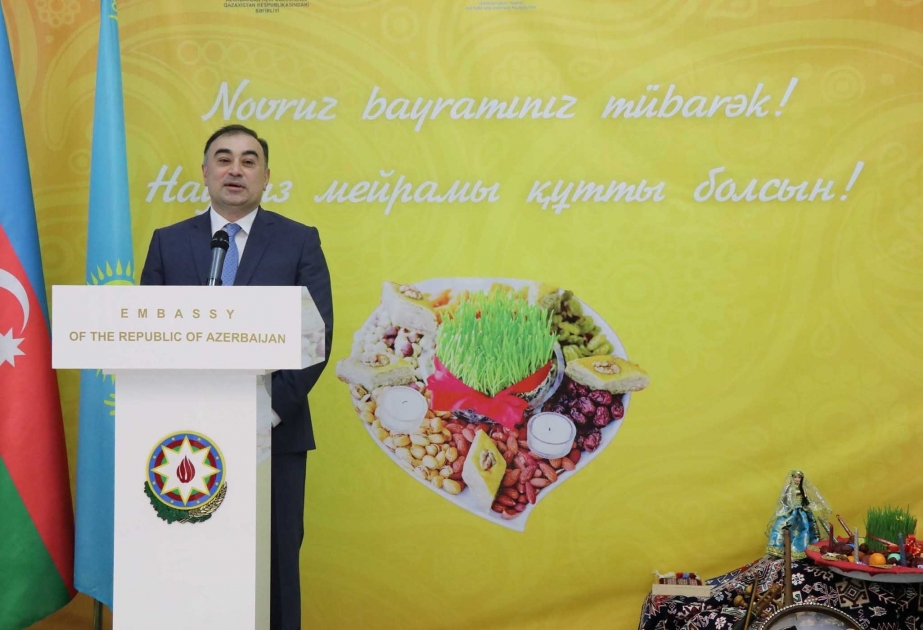Azərbaycanın Qazaxıstandakı səfirliyində Novruz bayramı qeyd edilib VİDEO