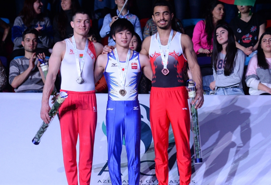 Gimnastika üzrə dünya kubokunda yaponiyalı idmançı paralel qollarda qızıl medal qazanıb