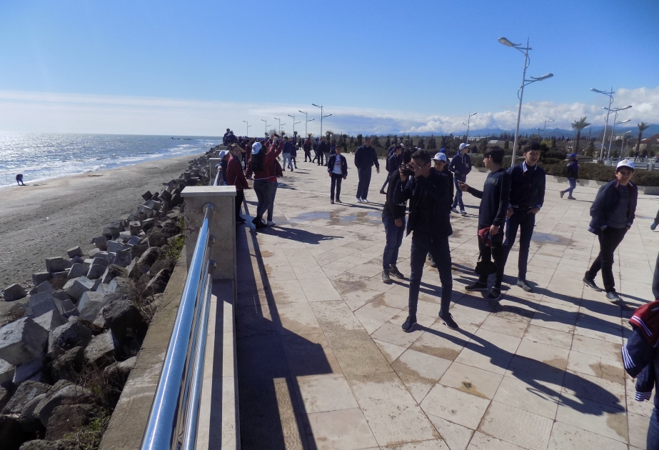 Tur-aksiya iştirakçıları Masallı və Astarada