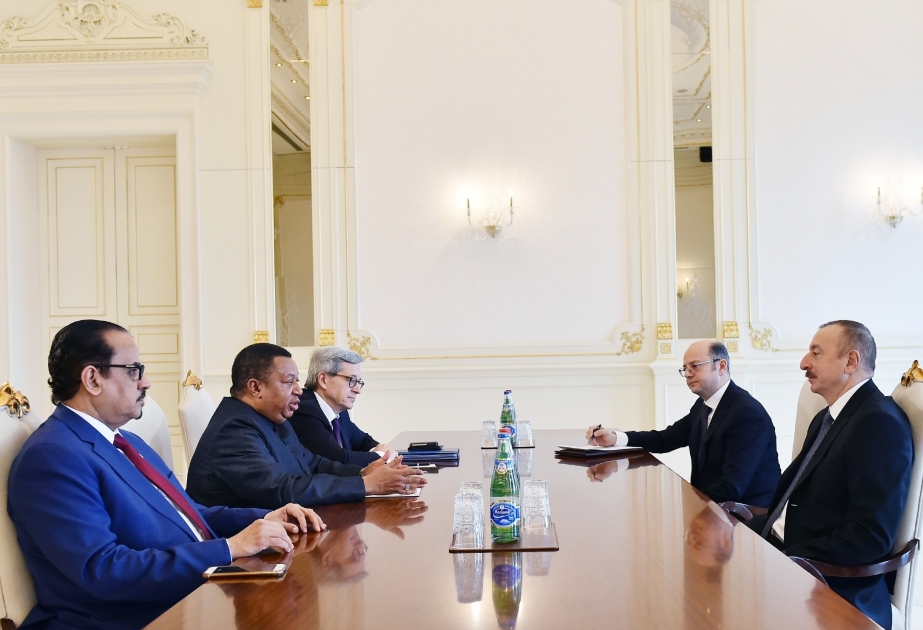 President Ilham Aliyev met with OPEC Secretary General VIDEO