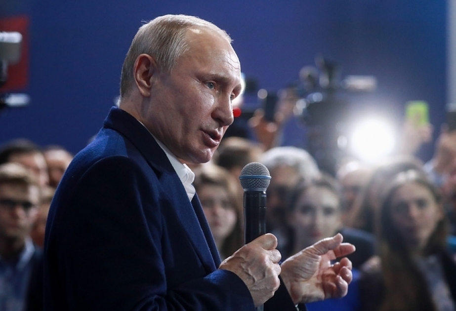 Seçici səslərinin 99 faizi yoxlanılıb, Vladimir Putin 76,65 faiz səslə liderdir