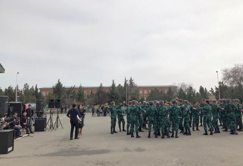 Novruz bayramı münasibətilə “N” saylı hərbi hissədə əsgər və zabit heyəti ilə görüş keçirilib
