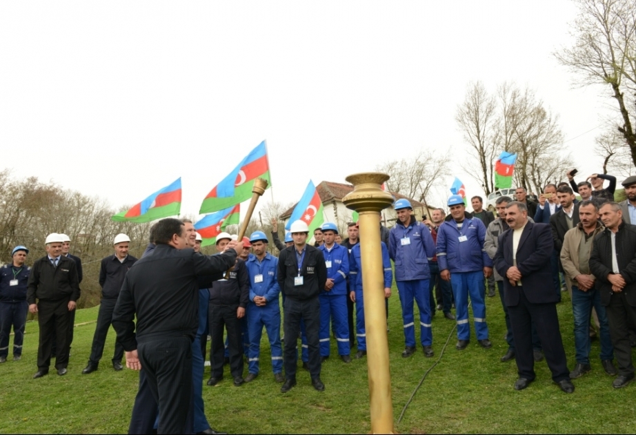 Lerikin Durğan kəndinə təbii qaz verilib