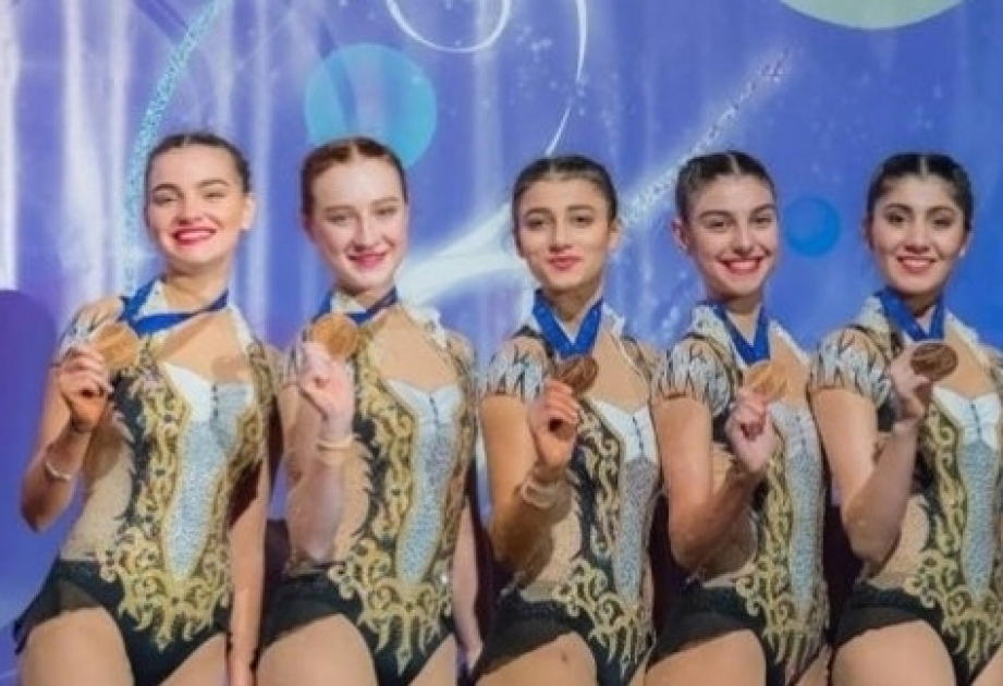 Групповая команда гимнасток Азербайджана выиграла бронзу на Гран-при