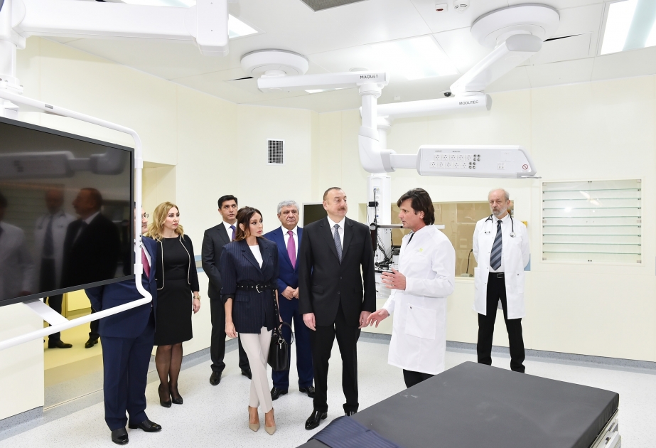 الرئيس إلهام علييف يشارك في حفل افتتاح مستشفى 