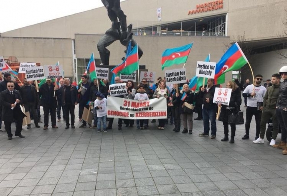 В Нидерландах организовано шествие в связи с 31 марта – Днем геноцида азербайджанцев