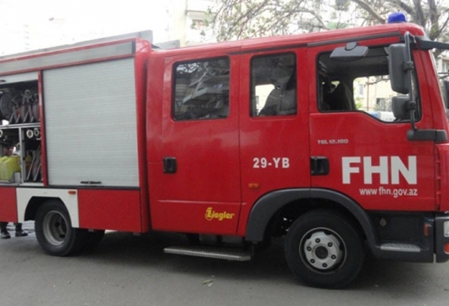 Qaradağ rayonunda yanğın baş verib