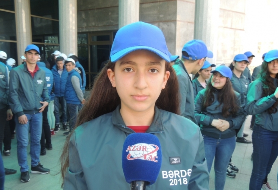 Bərdə məktəblisi: Tur-aksiya zamanı yeni dostlar qazandım