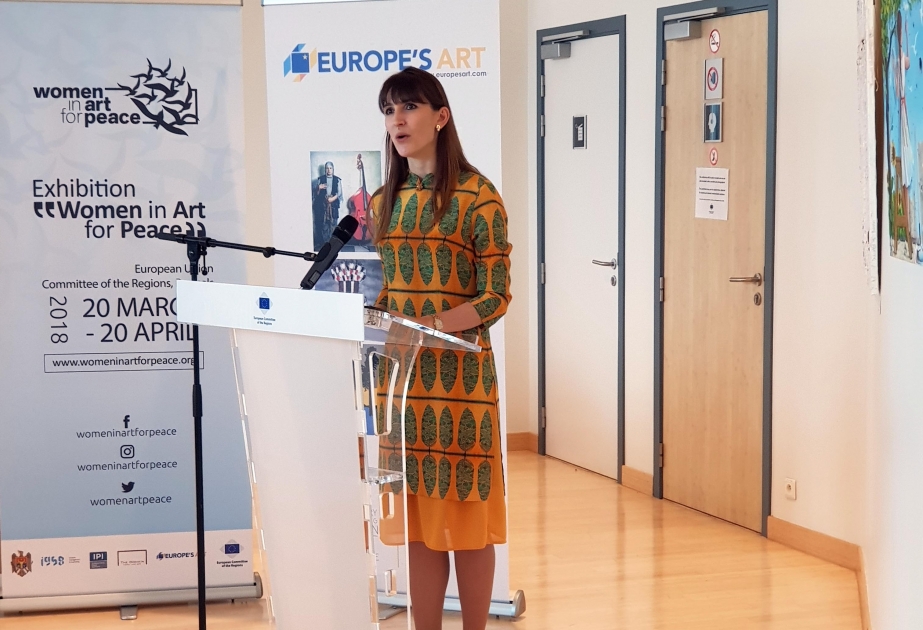 Avropa İttifaqının Regionlar Komitəsində “Women in Art for Peace” adlı beynəlxalq sərgi keçirilib
