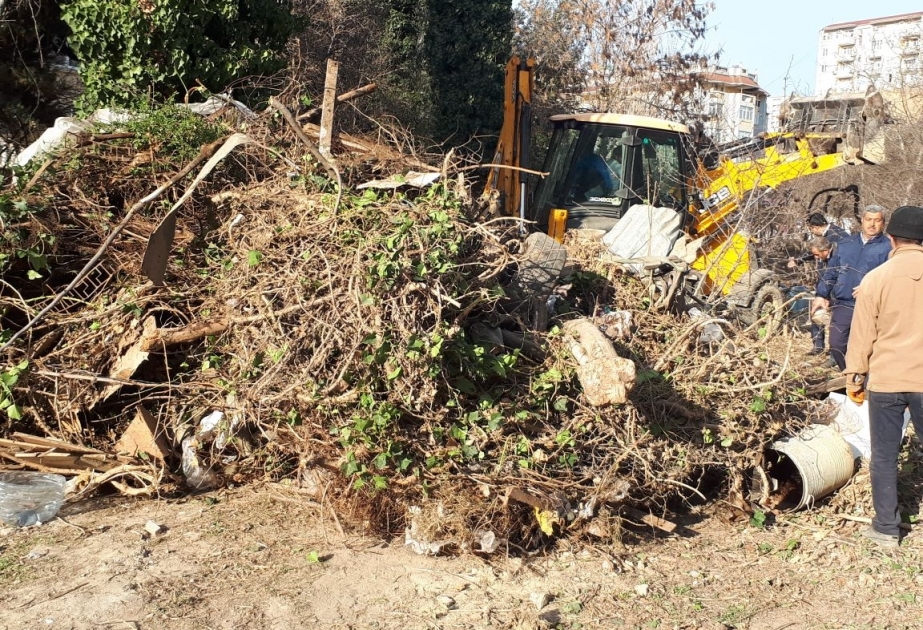 Xətai rayonunda sakinlərin qaldırdığı abadlıq məsələləri ilə əlaqədar tədbirlər görülür