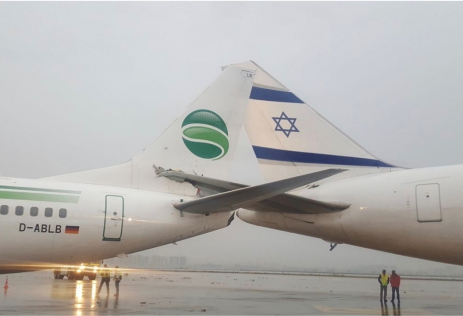Zwei Flugzeuge am Flughafen von Tel Aviv zusammengestoßen