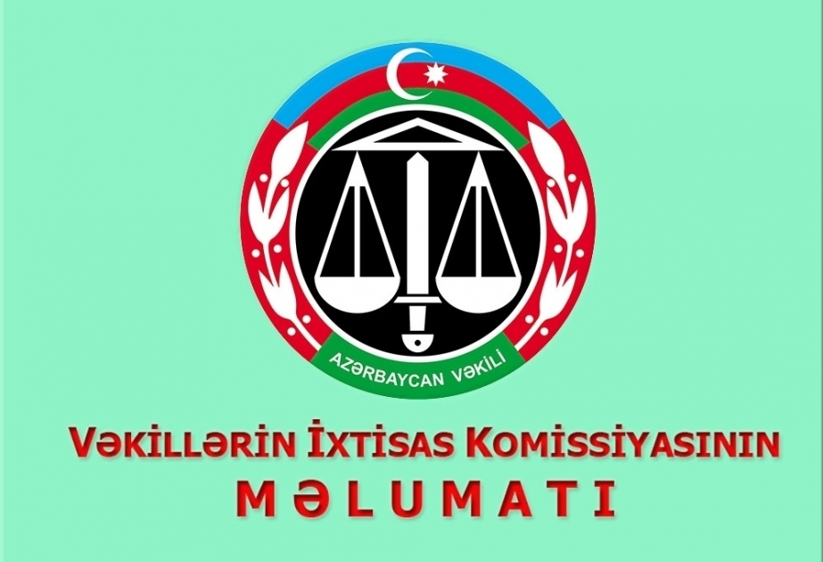 Peşə yararlılığına dair rəy almış 87 vəkilliyə namizəd Ədliyyə Akademiyasında başlayacaq icbari təlimə buraxılıb