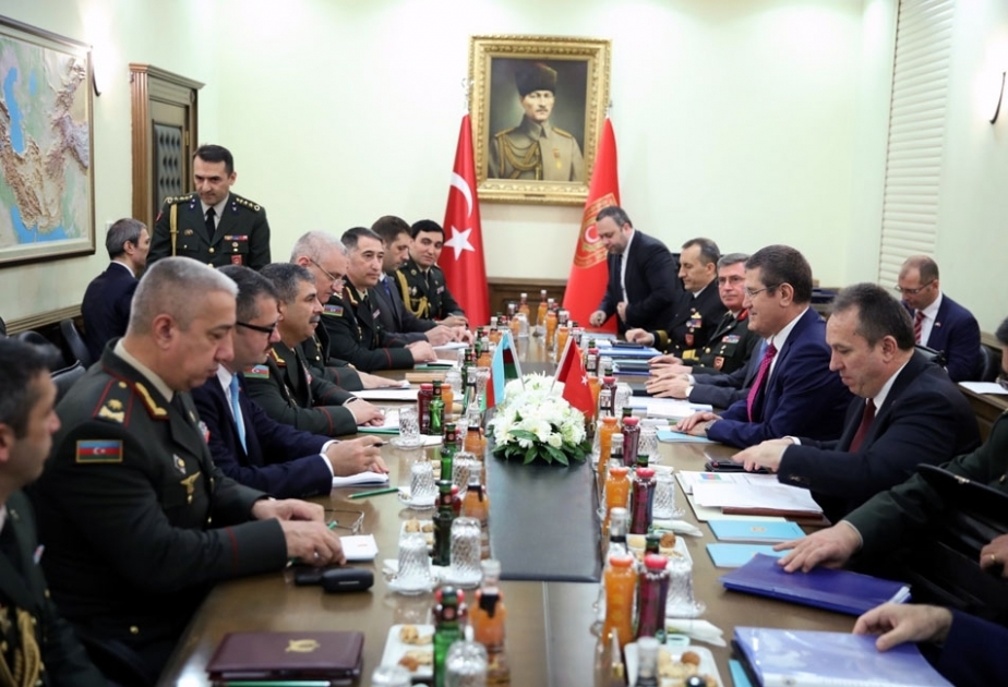 Azerbaijan`s defense minister meets with Turkish counterpart